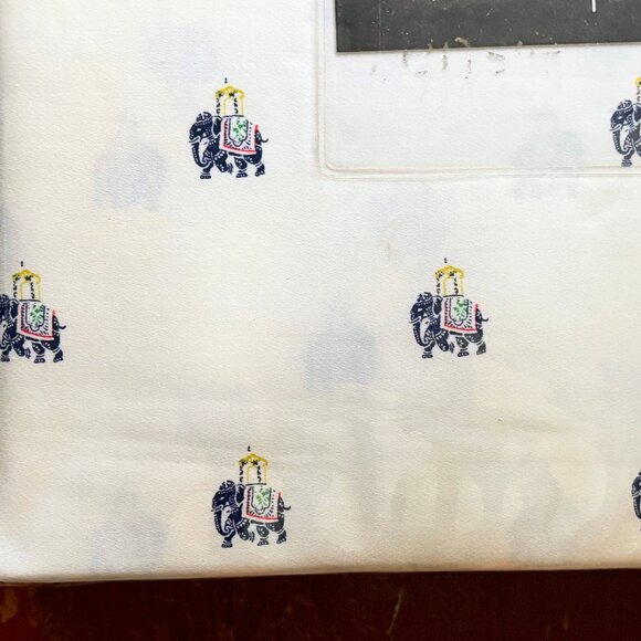 KENSIE Home QUEEN Size Cotton ELEPHANTS Sheet Set - India Elephant - Picture 6 of 7